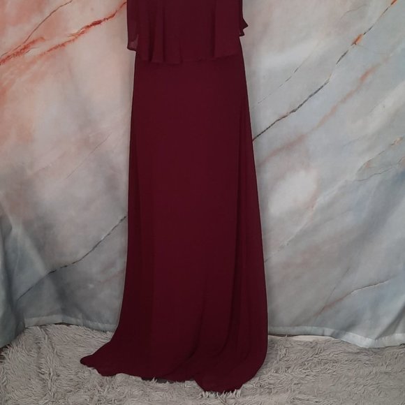 SHOW ME YOUR MUMU Caitlin Ruffle Red Maxi Dress - Picture 8 of 10